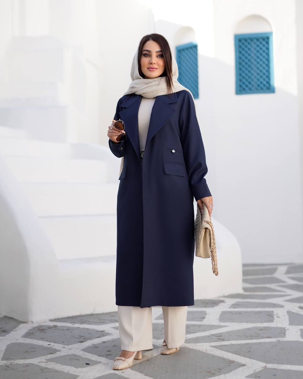 مانتو بلند گل کد 1270 - Image 2