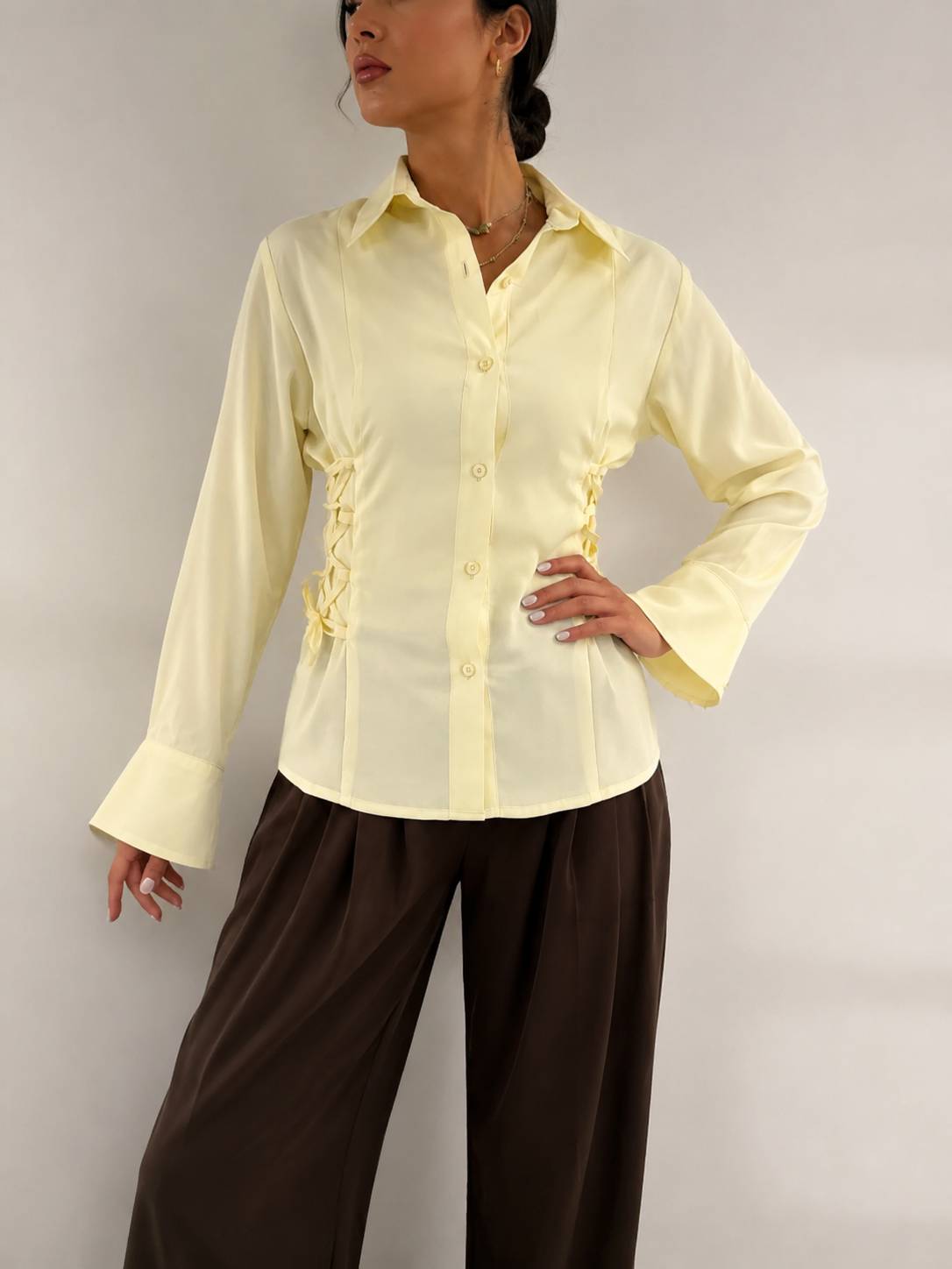 شومیز بغل بندی کد 2466